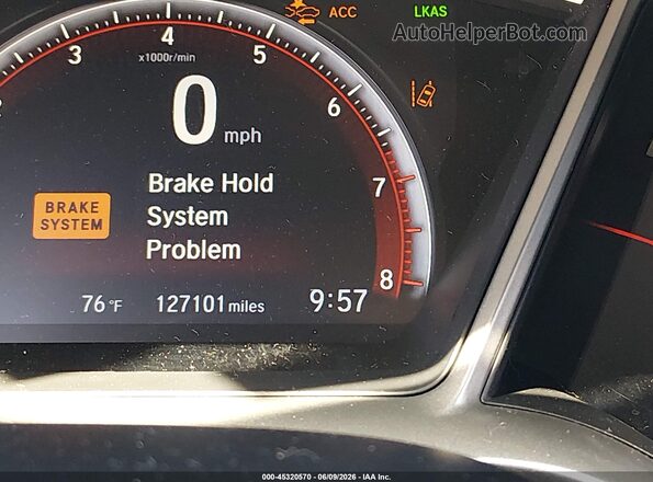 2HGFC2F85KH556041 2019 HONDA CIVIC Silver 