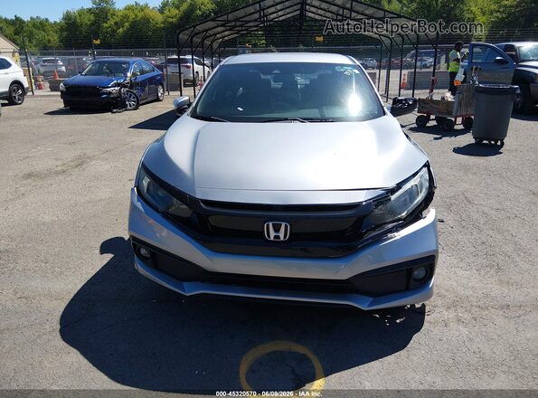 2HGFC2F85KH556041 2019 HONDA CIVIC Silver Սալոնի հետևի տեսք