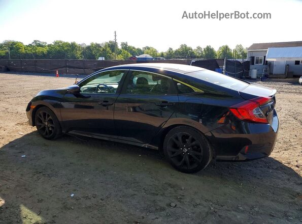 2HGFC2F85KH594109 2019 HONDA CIVIC Black Հետևի ձախ