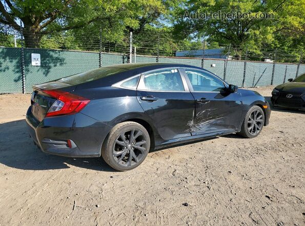 2HGFC2F85KH594109 2019 HONDA CIVIC Black Հետևի աջ