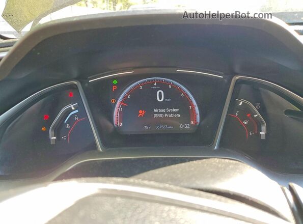 2HGFC2F85KH594109 2019 HONDA CIVIC Black Սարքավորումների վահանակի տեսք