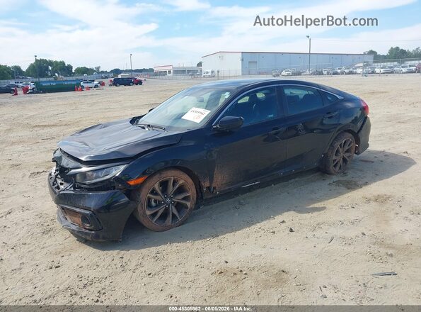 2HGFC2F85KH604511 2019 HONDA CIVIC Black Front left