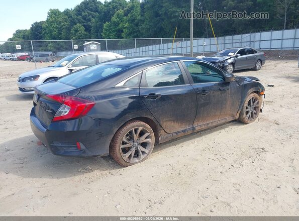 2HGFC2F85KH604511 2019 HONDA CIVIC Black Rear right