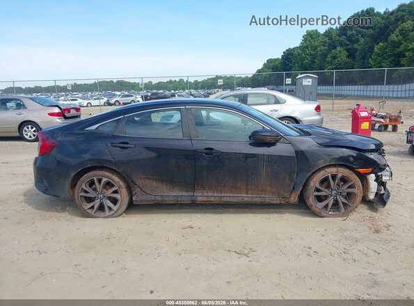 2HGFC2F85KH604511 2019 HONDA CIVIC Black Rear interior view