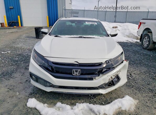 2HGFC2F85LH007313 2020 HONDA CIVIC White წინა ხედი