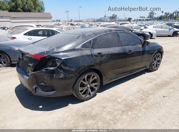 2HGFC2F85LH500599 2020 HONDA CIVIC Black Հետևի աջ