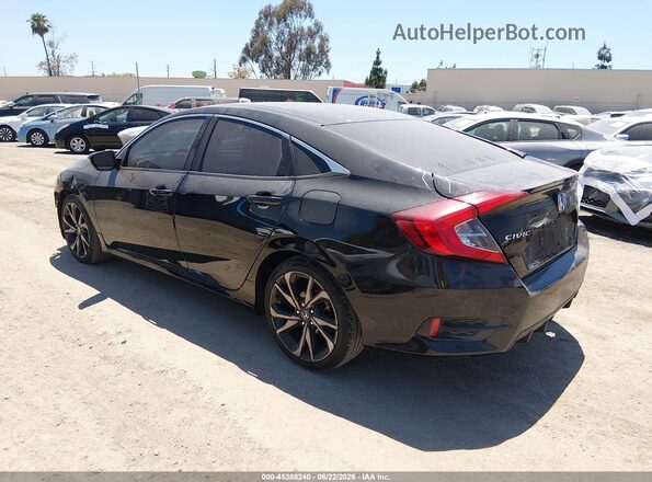 2HGFC2F85LH500599 2020 HONDA CIVIC Black Հետևի ձախ