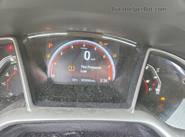 2HGFC2F85LH520254 2020 HONDA CIVIC Blue Widok zestawu wskaźników