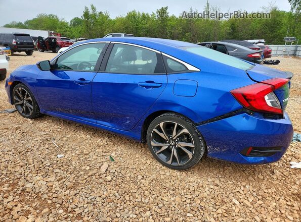 2HGFC2F85LH520254 2020 HONDA CIVIC Blue Tył lewy