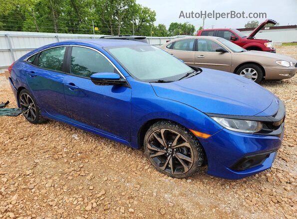2HGFC2F85LH520254 2020 HONDA CIVIC Blue Przód prawy