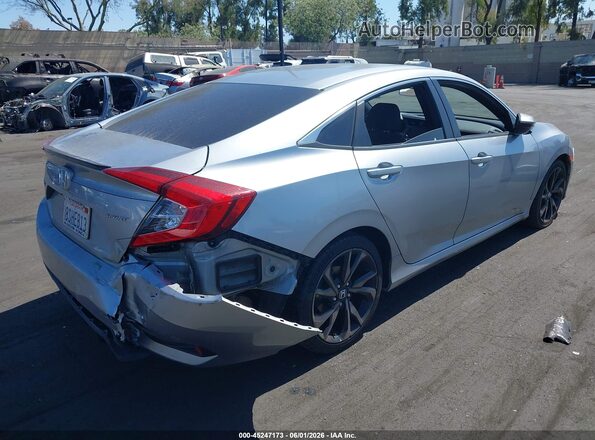 2HGFC2F85LH536535 2020 HONDA CIVIC Silver Rear right