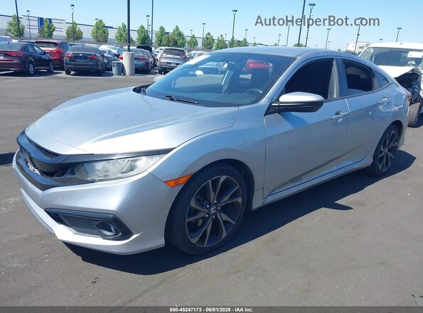 2HGFC2F85LH536535 2020 HONDA CIVIC Silver Front left