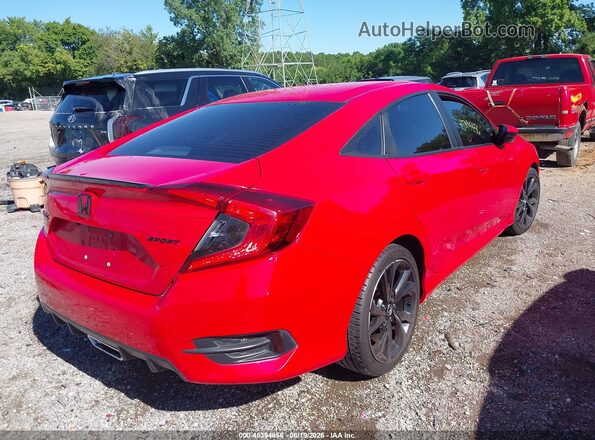 2HGFC2F85LH599716 2020 HONDA CIVIC Red Trasero derecho