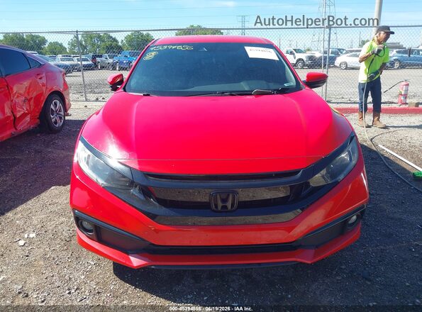 2HGFC2F85LH599716 2020 HONDA CIVIC Red Vista del cuadro de instrumentos