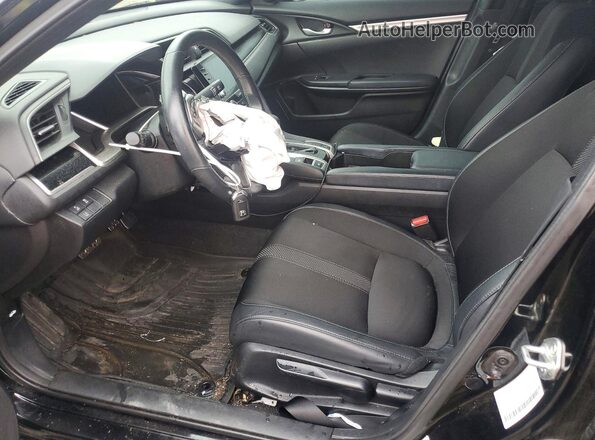 2HGFC2F85MH505710 2021 HONDA CIVIC Black წინა სალონის ხედი