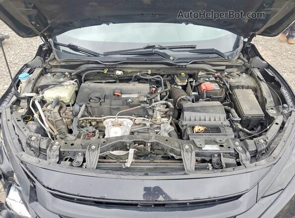 2HGFC2F85MH505710 2021 HONDA CIVIC Black უკანა სალონის ხედი
