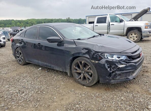 2HGFC2F85MH505710 2021 HONDA CIVIC Black წინა მარჯვენა