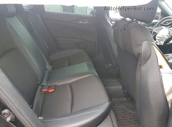 2HGFC2F85MH505710 2021 HONDA CIVIC Black უკანა სავარძლების ხედი