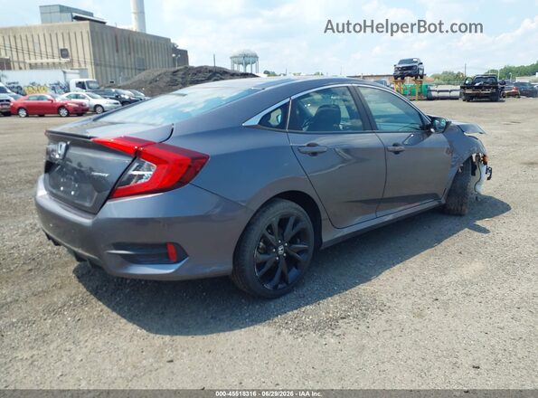 2HGFC2F85MH554423 2021 HONDA CIVIC Gray Tył prawy