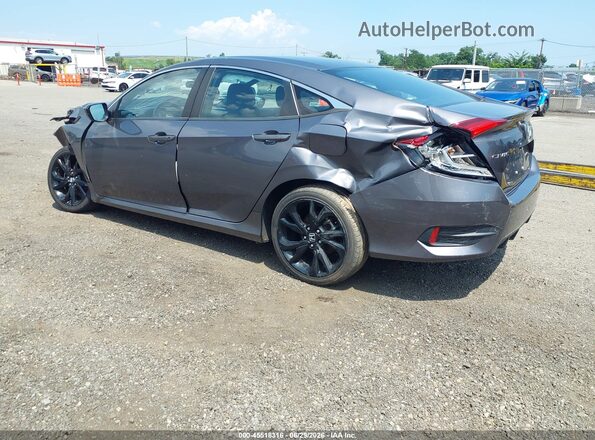 2HGFC2F85MH554423 2021 HONDA CIVIC Gray Tył lewy