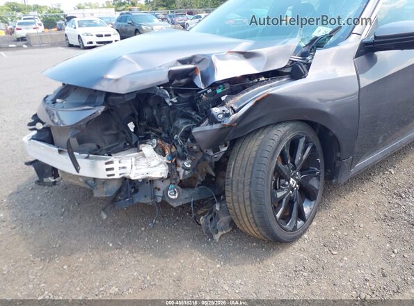 2HGFC2F85MH554423 2021 HONDA CIVIC Gray Widok z przodu