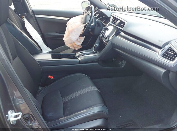 2HGFC2F85MH554423 2021 HONDA CIVIC Gray Widok wnętrza z przodu