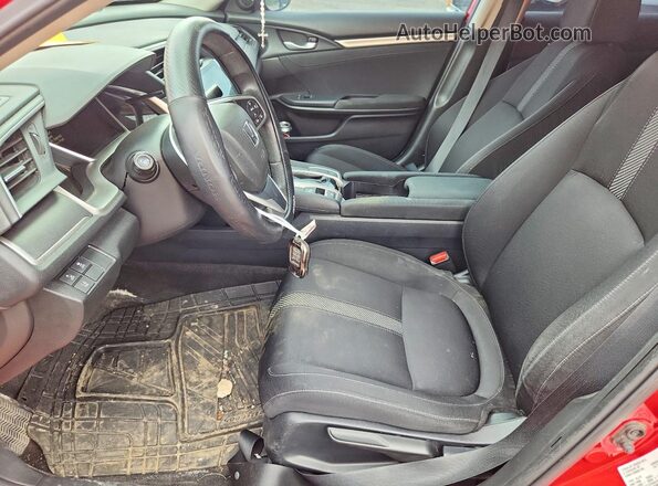 2HGFC2F86HH003357 2017 HONDA CIVIC Red Вид салону спереду