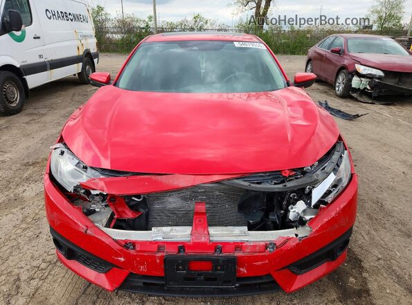 2HGFC2F86HH003357 2017 HONDA CIVIC Red Вид спереду