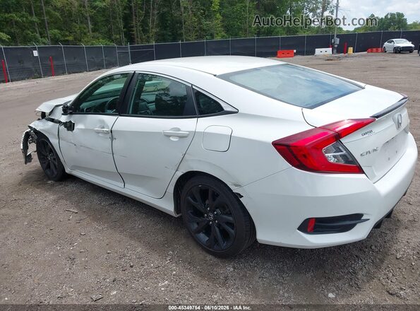 2HGFC2F86LH501180 2020 HONDA CIVIC White Rear left