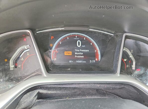 2HGFC2F86LH518142 2020 HONDA CIVIC Silver Սարքավորումների վահանակի տեսք