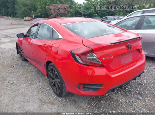 2HGFC2F86LH528525 2020 HONDA CIVIC Red Tył lewy