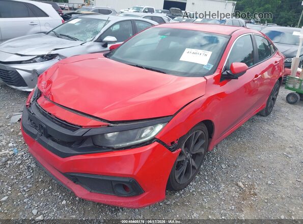 2HGFC2F86LH528525 2020 HONDA CIVIC Red Przód lewy
