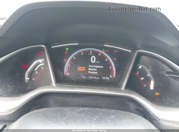 2HGFC2F86LH528525 2020 HONDA CIVIC Red Widok tylnych siedzeń