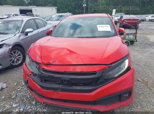 2HGFC2F86LH528525 2020 HONDA CIVIC Red Widok zestawu wskaźników