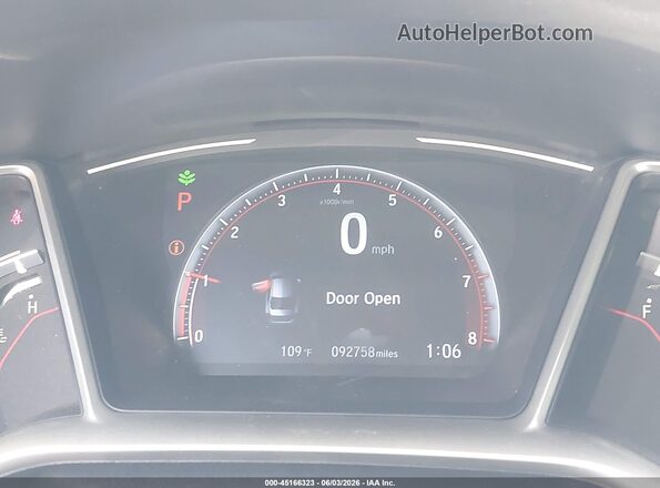 2HGFC2F86LH545101 2020 HONDA CIVIC Gray 