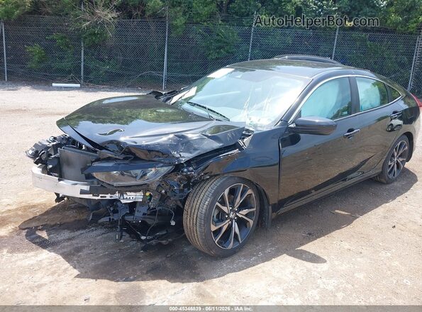 2HGFC2F86MH503769 2021 HONDA CIVIC Black Front left