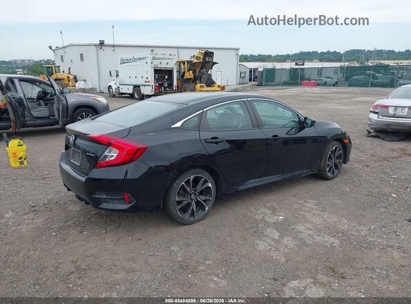 2HGFC2F86MH534861 2021 HONDA CIVIC Черный Задняя правая четверть