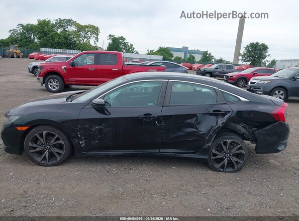 2HGFC2F86MH534861 2021 HONDA CIVIC Черный Вид задней части салона