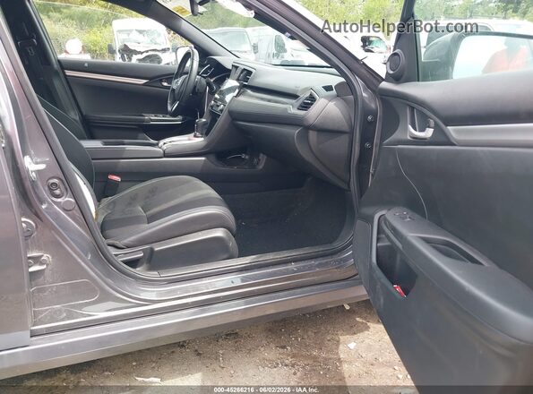 2HGFC2F86MH535797 2021 HONDA CIVIC Серебряный Вид салона спереди
