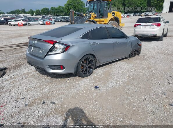 2HGFC2F86MH536545 2021 HONDA CIVIC Silver Tył prawy