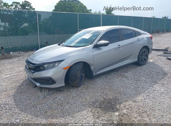 2HGFC2F86MH536545 2021 HONDA CIVIC Silver Przód lewy