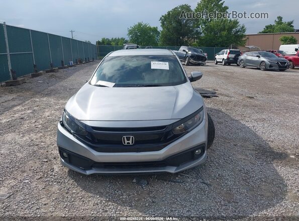 2HGFC2F86MH536545 2021 HONDA CIVIC Silver Widok wnętrza z tyłu