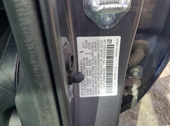 2HGFC2F86MH543897 2021 HONDA CIVIC Gray 