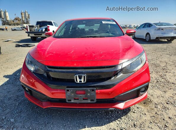 2HGFC2F86MH555094 2021 HONDA CIVIC Red Вид спереду