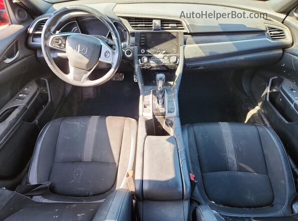 2HGFC2F86MH555094 2021 HONDA CIVIC Red Вид панелі приладів