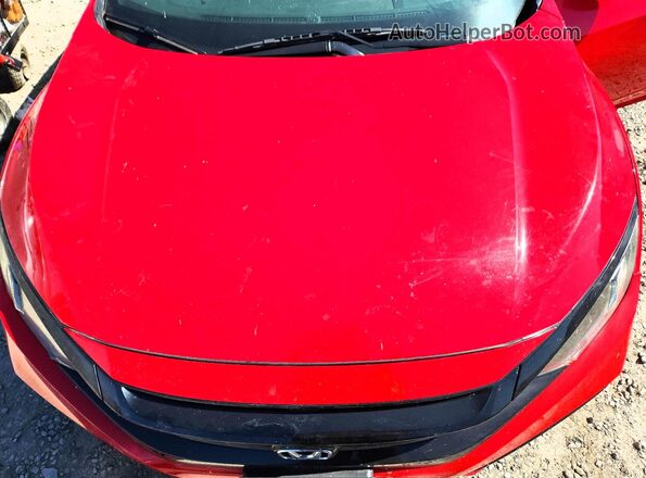 2HGFC2F86MH555094 2021 HONDA CIVIC Red Вид задньої частини салону