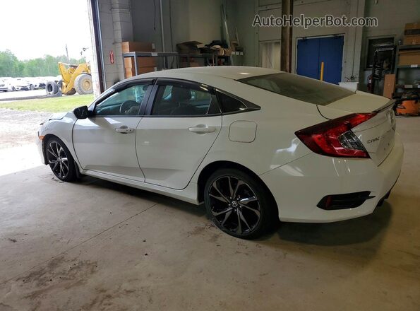 2HGFC2F87KH017582 2019 HONDA CIVIC White Rear left