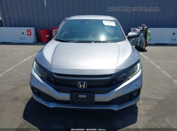 2HGFC2F87KH527754 2019 HONDA CIVIC Silver ხელსაწყოთა პანელის ხედი