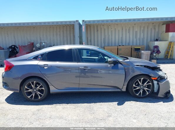 2HGFC2F87KH528189 2019 HONDA CIVIC Gray Rear interior view