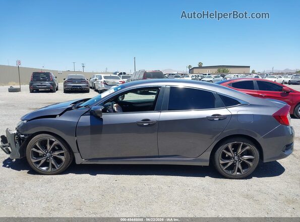 2HGFC2F87KH528189 2019 HONDA CIVIC Gray 360 interior view